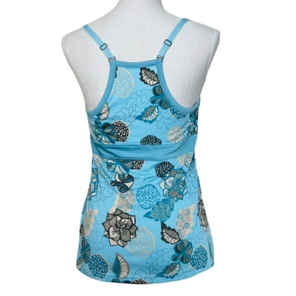 THE NORTH FACE Floral Tank Top with Built-In Bra - Size Medium - Picture 3 of 9